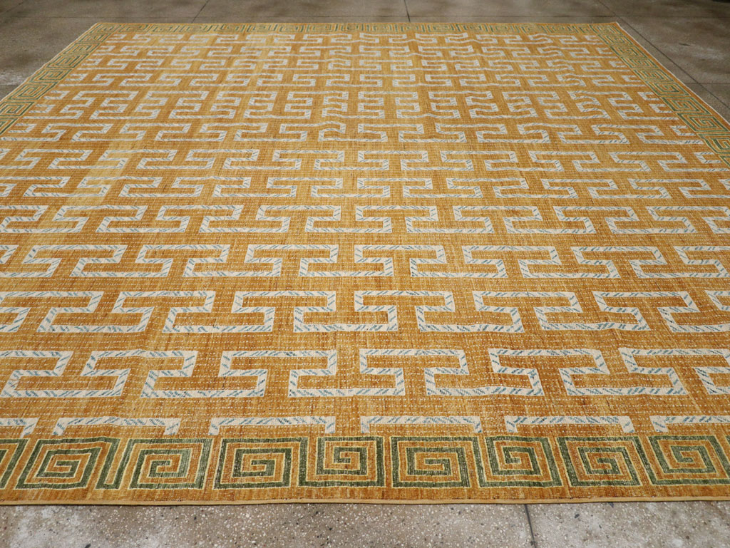 Modern East Turkestan Khotan Large Square Room Size Carpet, No.33409 - Staging