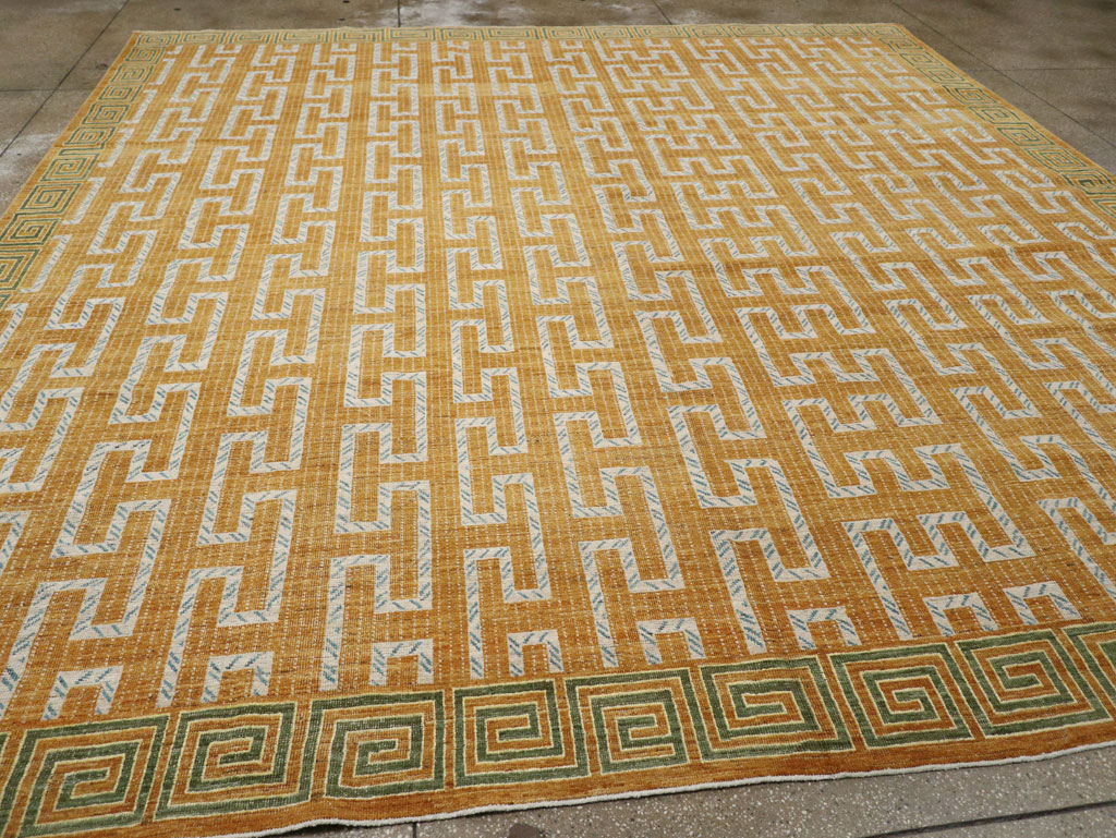 Modern East Turkestan Khotan Large Square Room Size Carpet, No.33409 - Staging