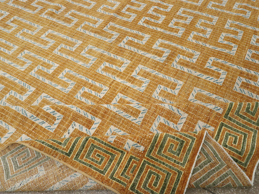 Modern East Turkestan Khotan Large Square Room Size Carpet, No.33409 - Staging