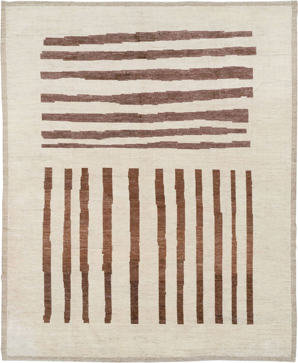 Modern Moroccan Room Size Carpet, No.33418 - Staging