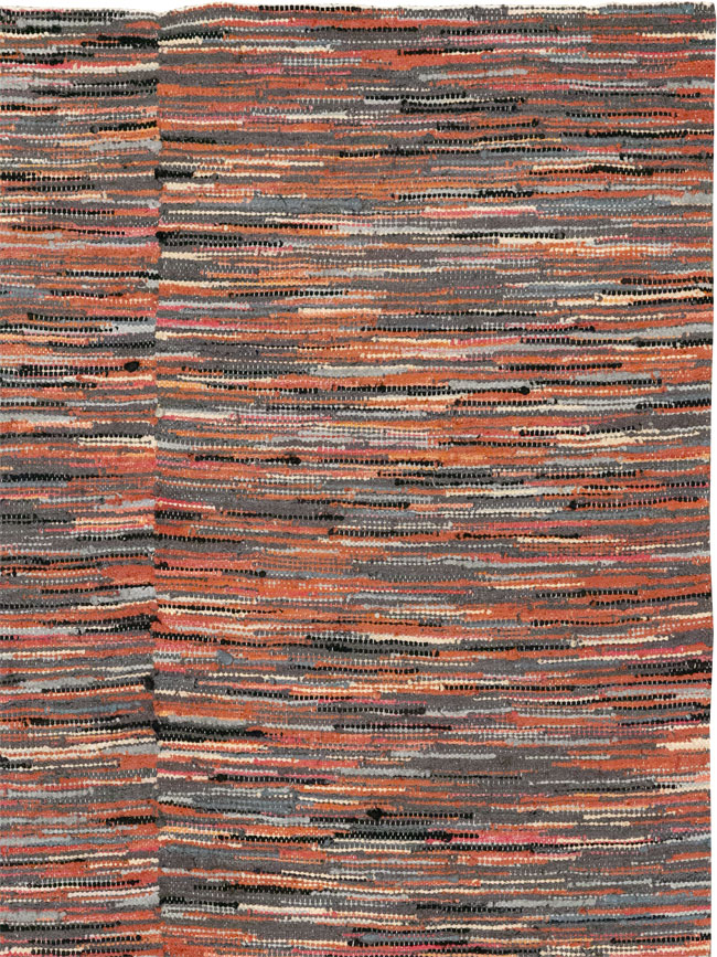Vintage American Rag Rug, No.33424 - Staging