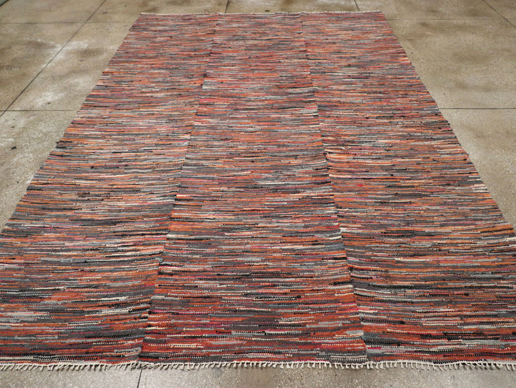 Vintage American Rag Rug, No.33424 - Staging