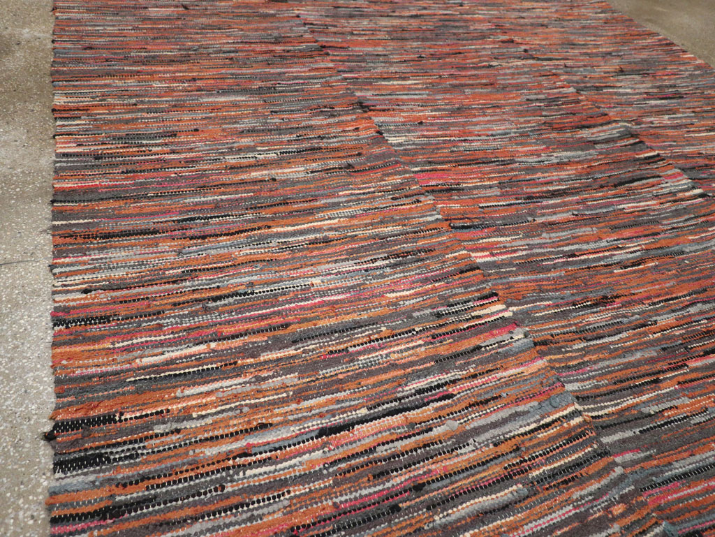 Vintage American Rag Rug, No.33424 - Staging