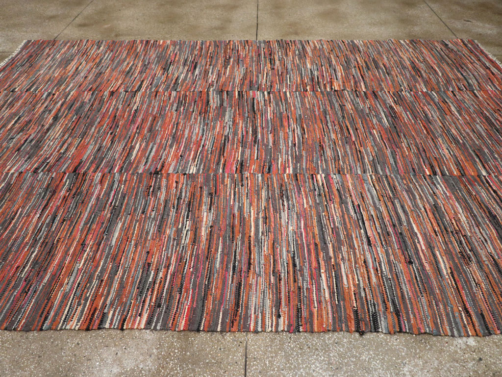 Vintage American Rag Rug, No.33424 - Staging