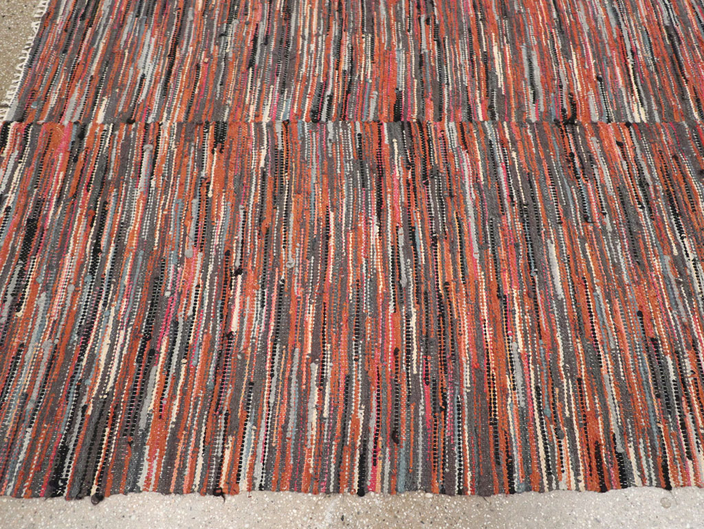 Vintage American Rag Rug, No.33424 - Staging