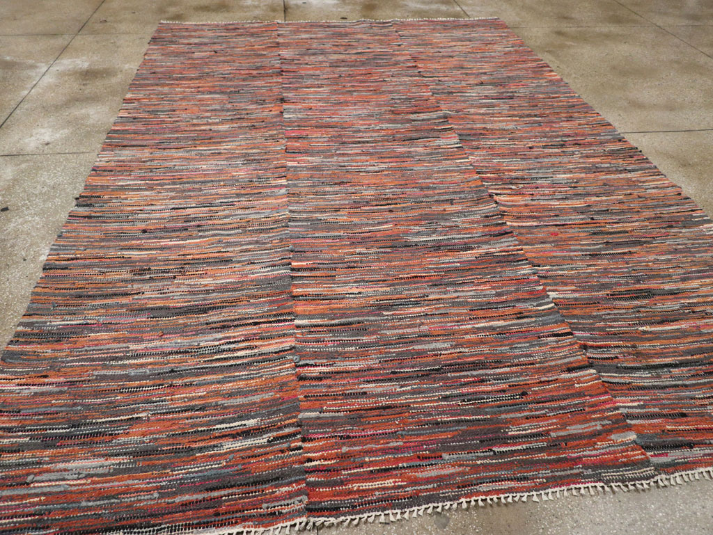 Vintage American Rag Rug, No.33424 - Staging