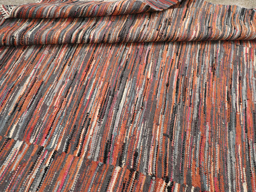 Vintage American Rag Rug, No.33424 - Staging