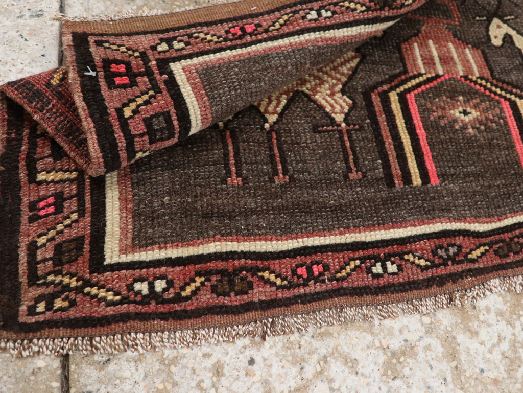 Vintage Turkish Anatolian Pictorial Rug (Pair: 1 of 2), No.33429 - Staging