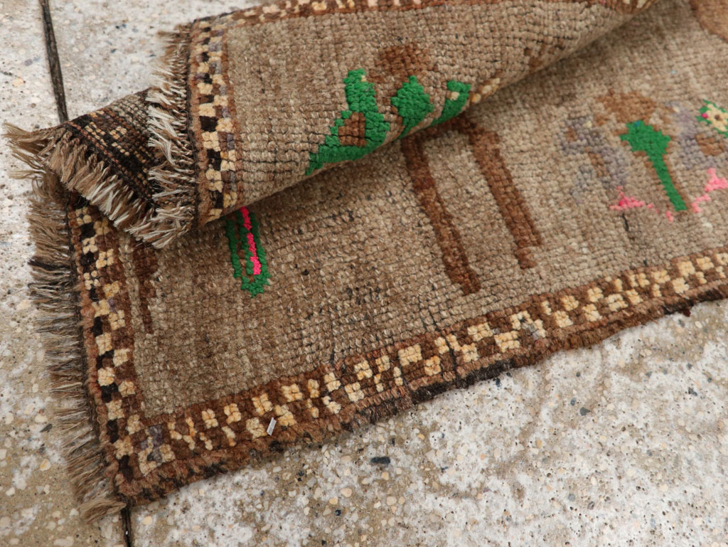 Vintage Turkish Anatolian Pictorial Rug (Pair: 1 of 2), No.33444 - Staging