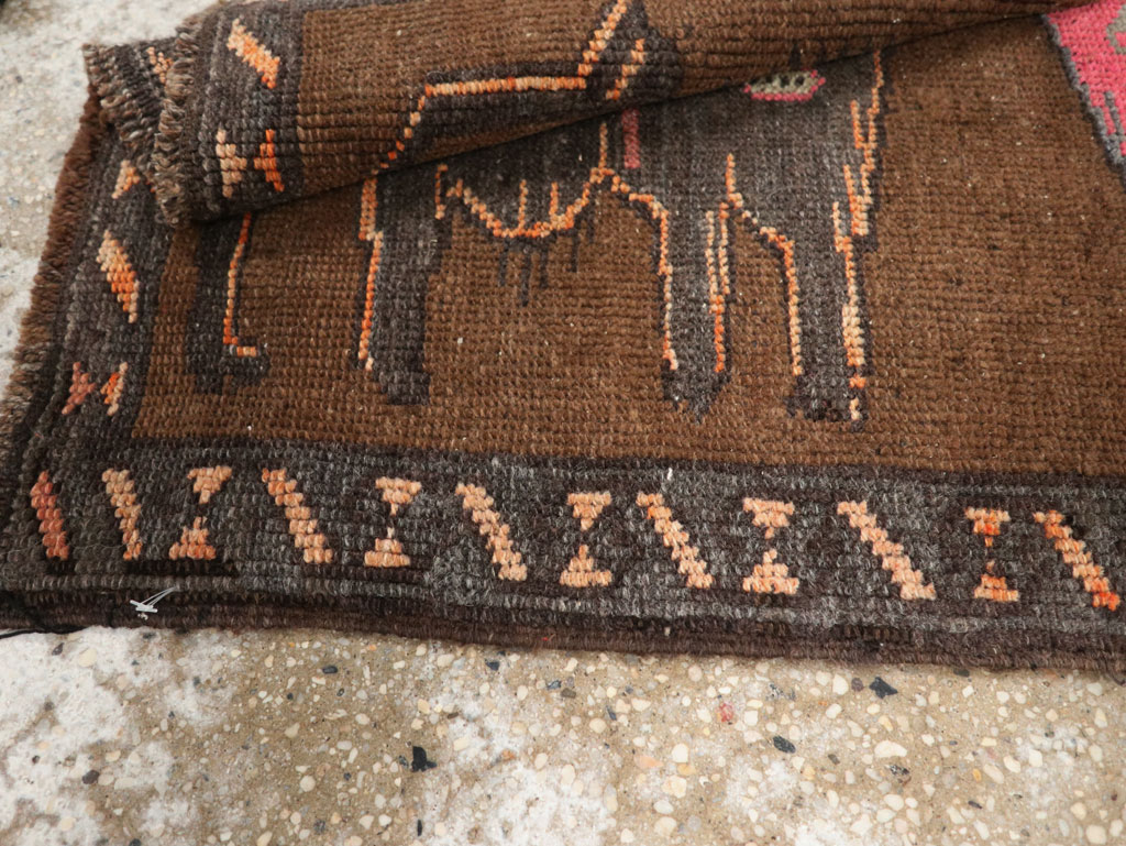 Vintage Turkish Anatolian Pictorial Rug, No.33446 - Staging