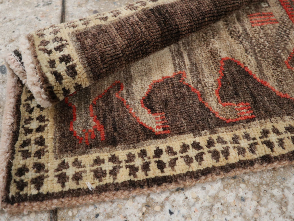 Vintage Turkish Anatolian Pictorial Rug (Pair: 2 of 2), No.33448 - Staging