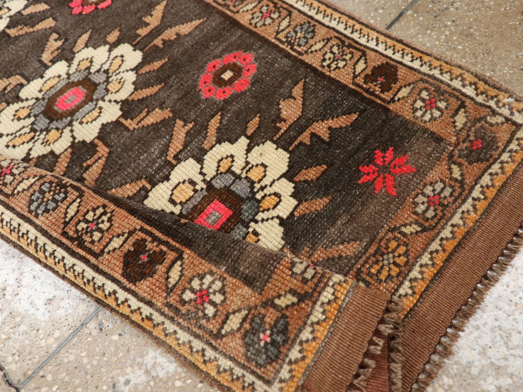 Vintage Turkish Anatolian Throw Rug  (Pair: 2 of 2), No.33455 - Staging