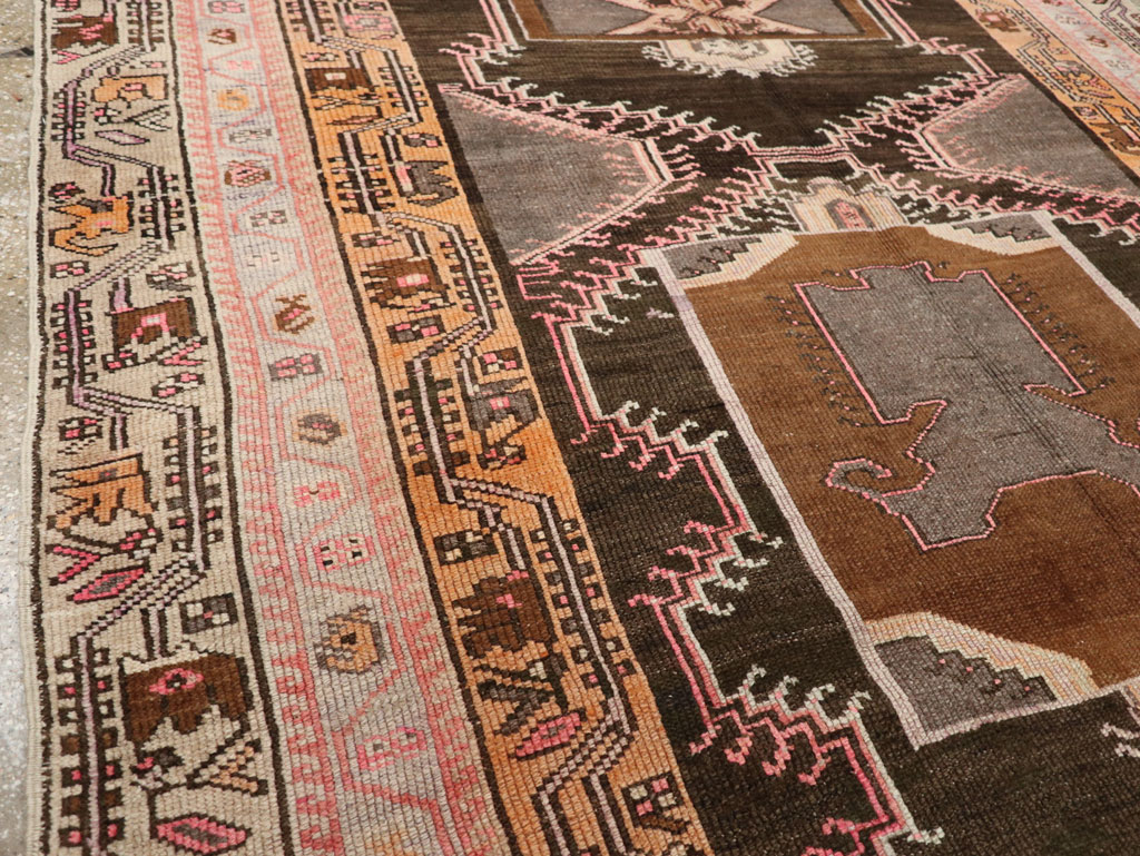 Vintage Turkish Anatolian Gallery Carpet, No.33463 - Staging