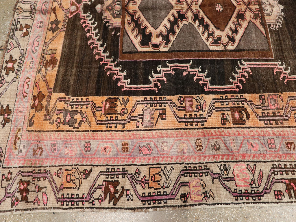 Vintage Turkish Anatolian Gallery Carpet, No.33463 - Staging