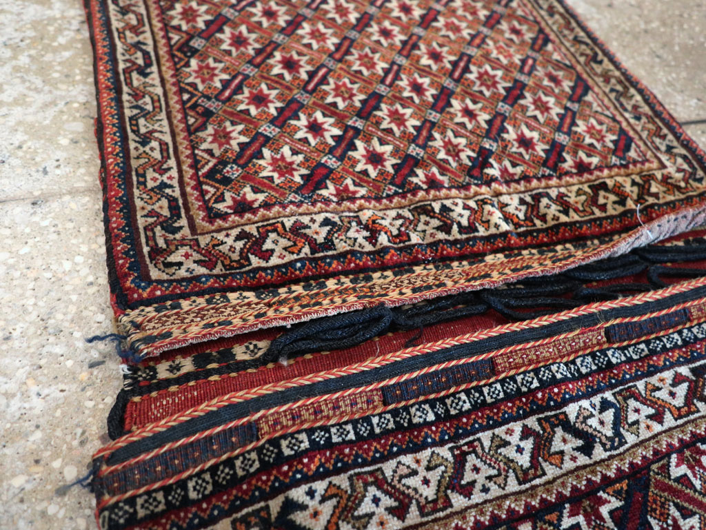 Antique Persian Qashqai Saddlebag, No.33468 - Staging