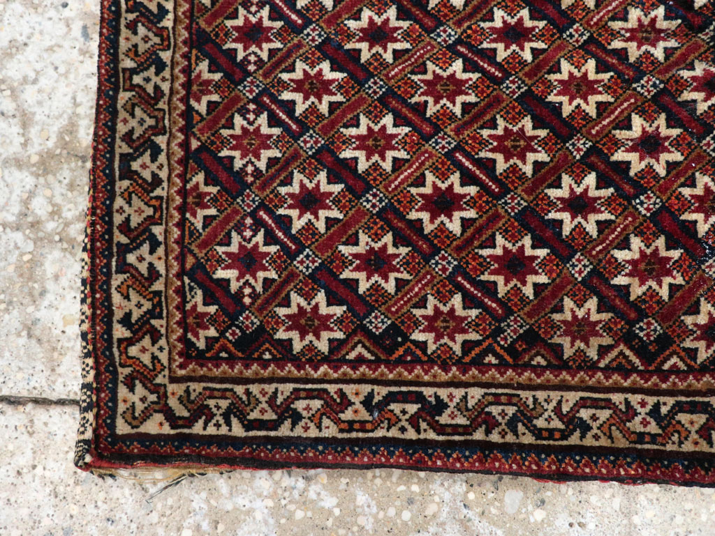 Antique Persian Qashqai Saddlebag, No.33468 - Staging