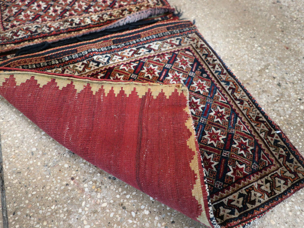 Antique Persian Qashqai Saddlebag, No.33468 - Staging