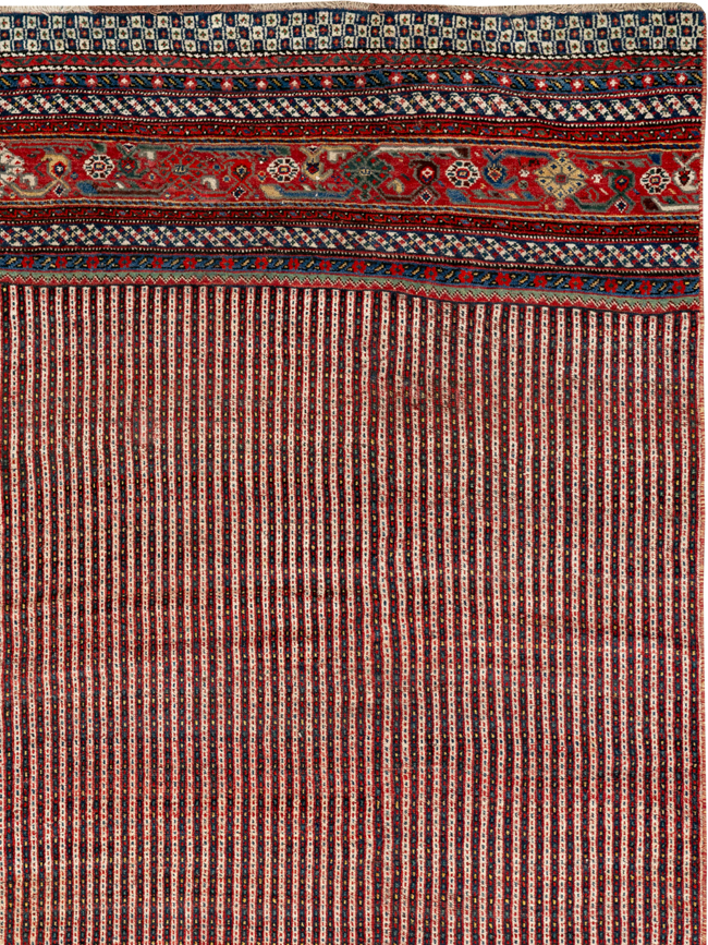 Antique Persian Qashqai Long Runner, No.33470 - Staging