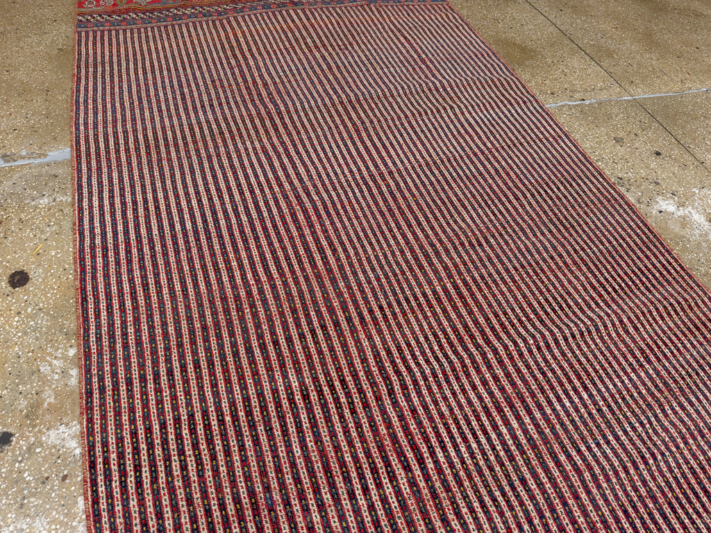 Antique Persian Qashqai Long Runner, No.33470 - Staging