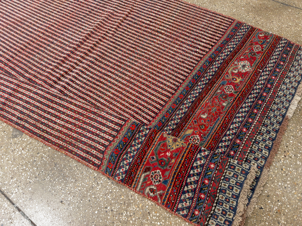 Antique Persian Qashqai Long Runner, No.33470 - Staging