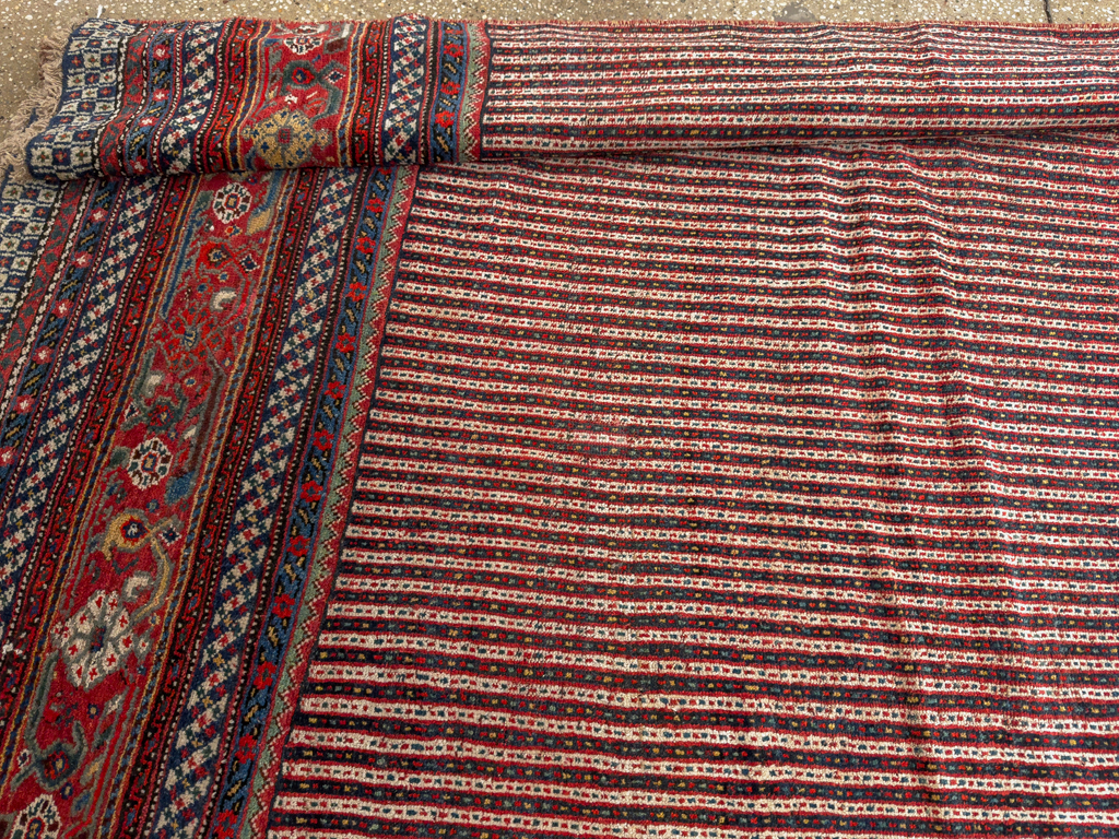 Antique Persian Qashqai Long Runner, No.33470 - Staging