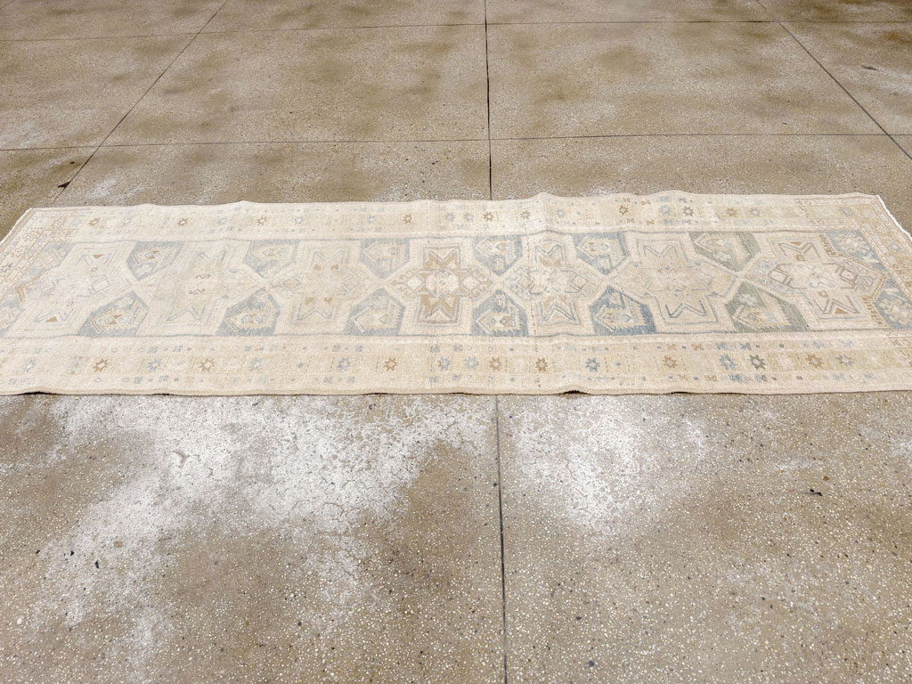 Vintage Persian Heriz Runner, No.33471 - Staging