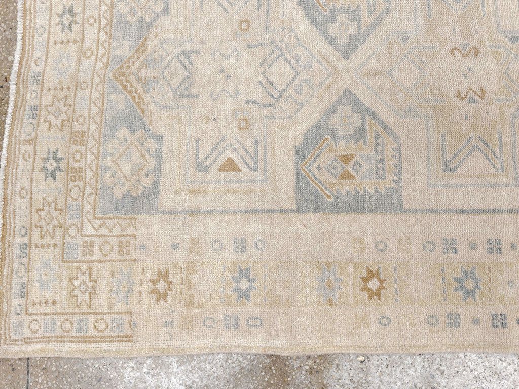 Vintage Persian Heriz Runner, No.33471 - Staging
