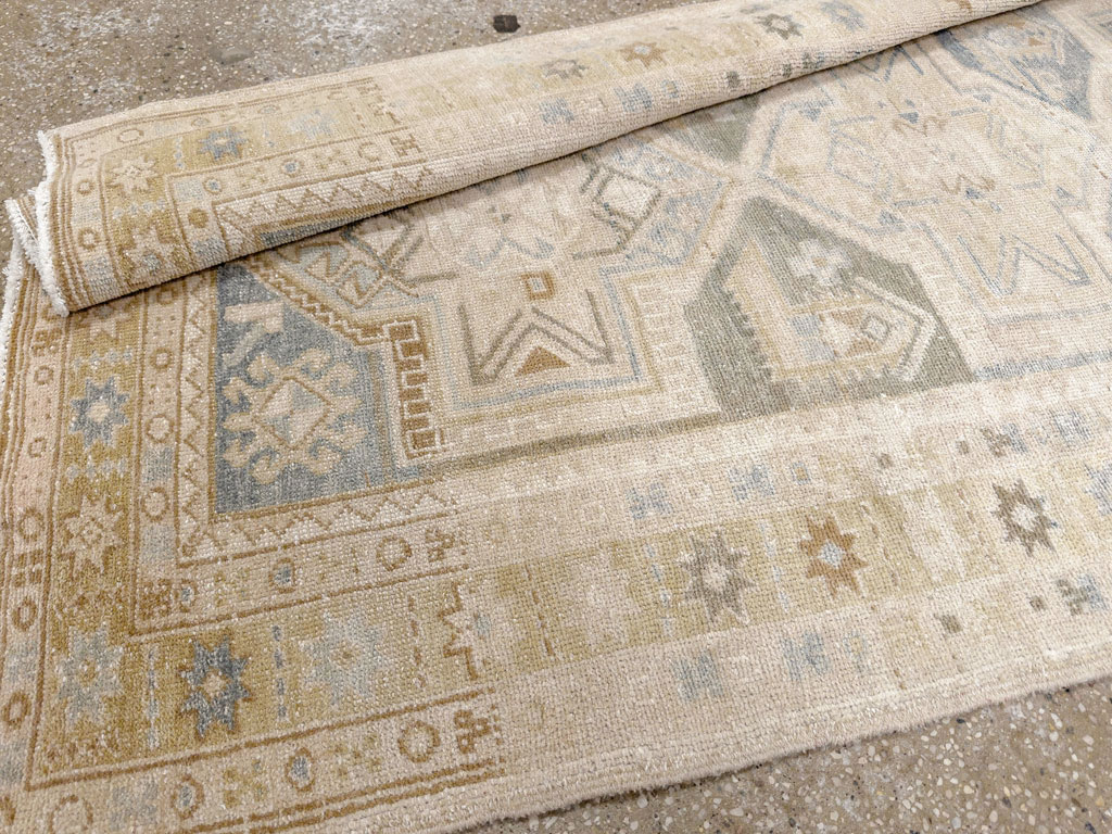 Vintage Persian Heriz Runner, No.33471 - Staging