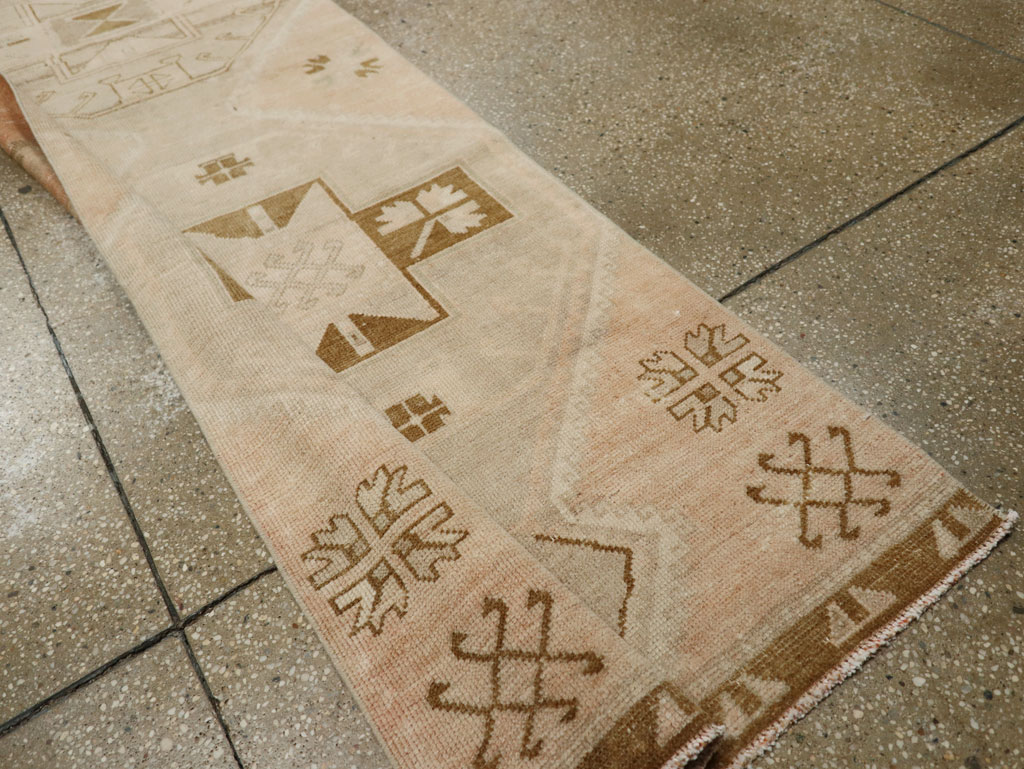 Vintage Turkish Anatolian Long Runner, No.33475 - Staging