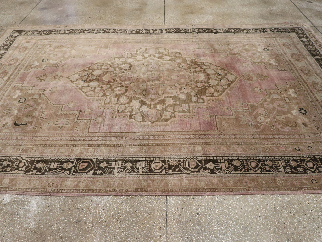 Vintage Turkish Anatolian Small Room Size Carpet, No.33480 - Staging