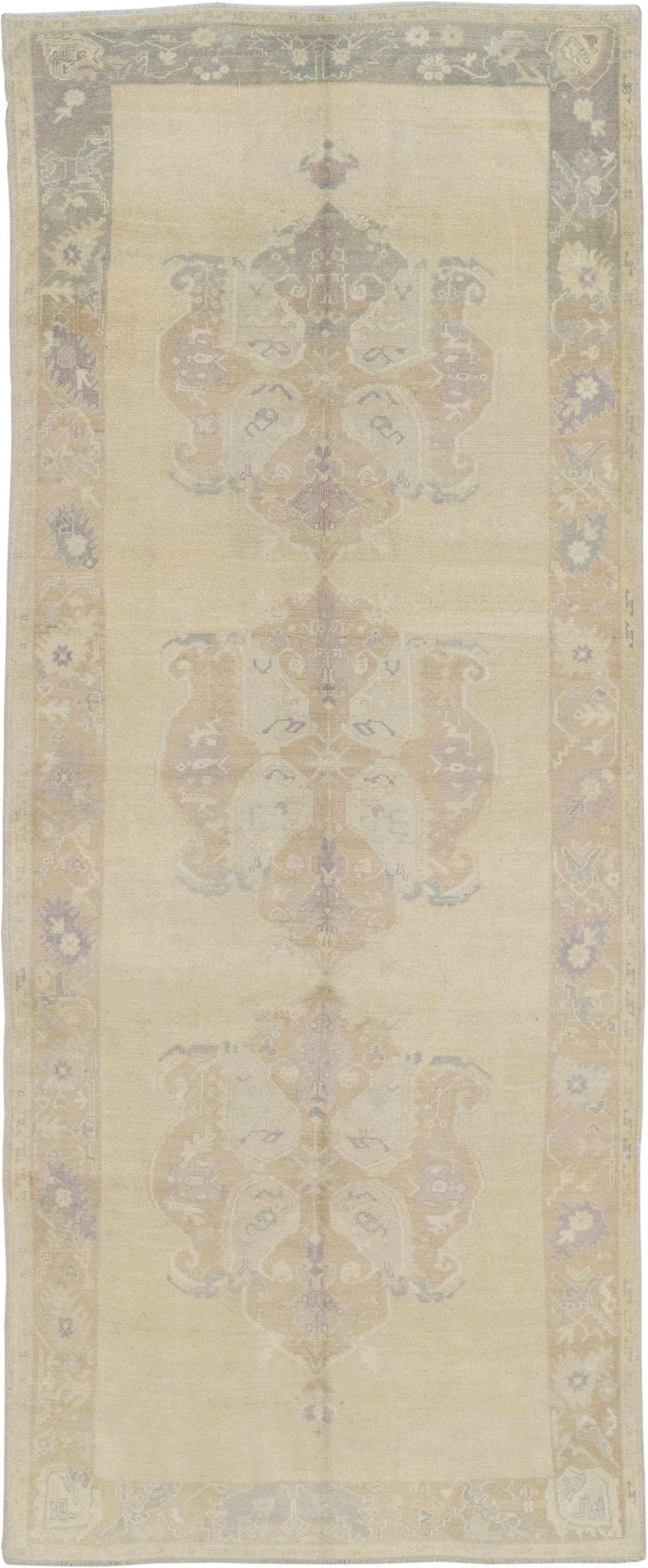 Vintage Turkish Anatolian Gallery Rug, No.33486 - Staging