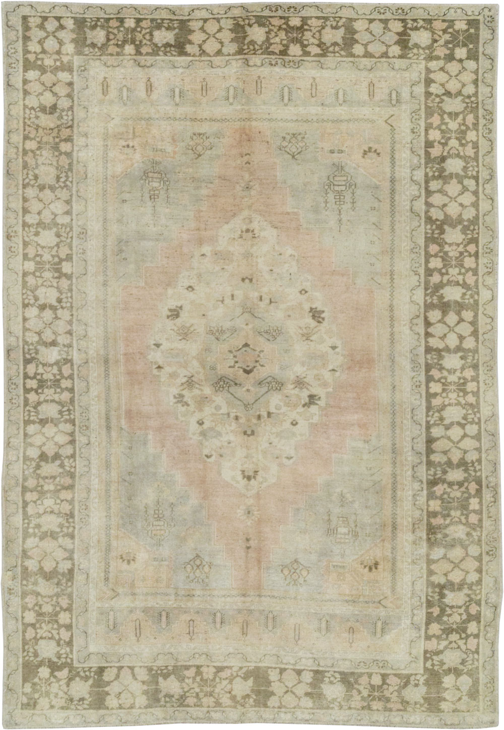 Vintage Turkish Anatolian Accent Rug, No.33487 - Staging