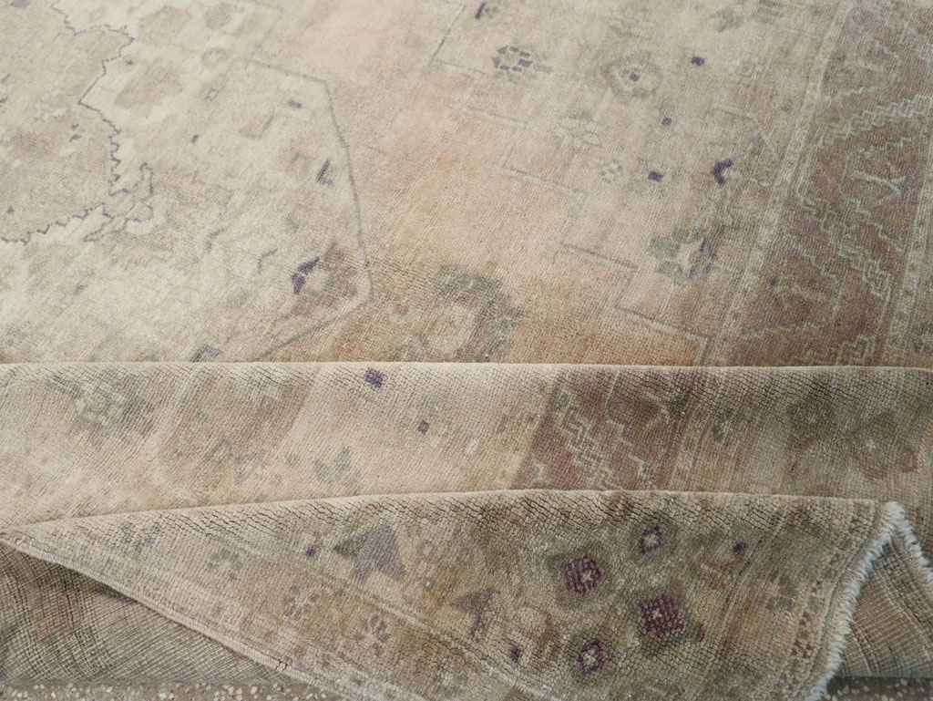 Vintage Turkish Anatolian Accent Carpet, No.33490 - Staging