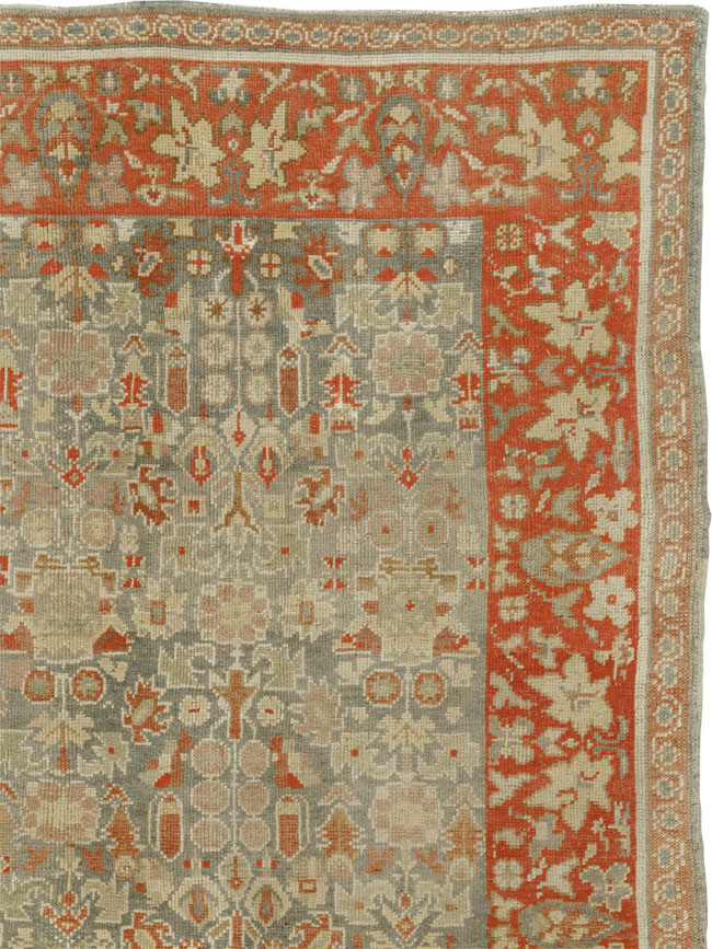 Antique European Oushak Room Size Rug, No.33573 - Staging