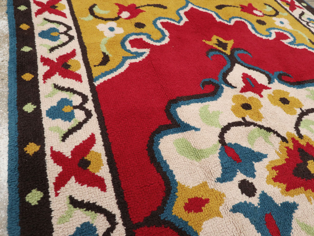 Vintage European Accent Rug, No.33579 - Staging