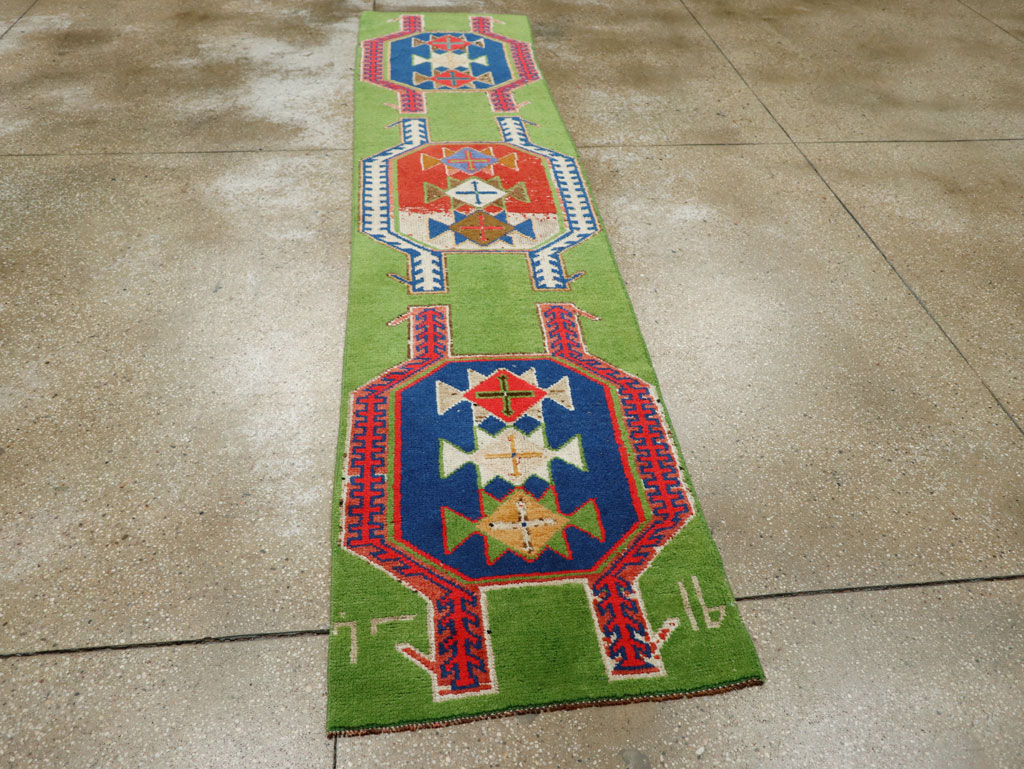 Vintage Turkish Anatolian Runner, No.33583 - Staging