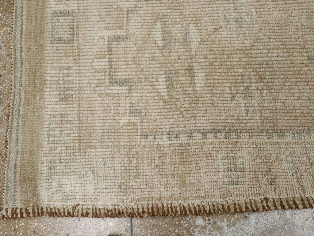 Vintage Turkish Oushak Runner, No.33584 - Staging