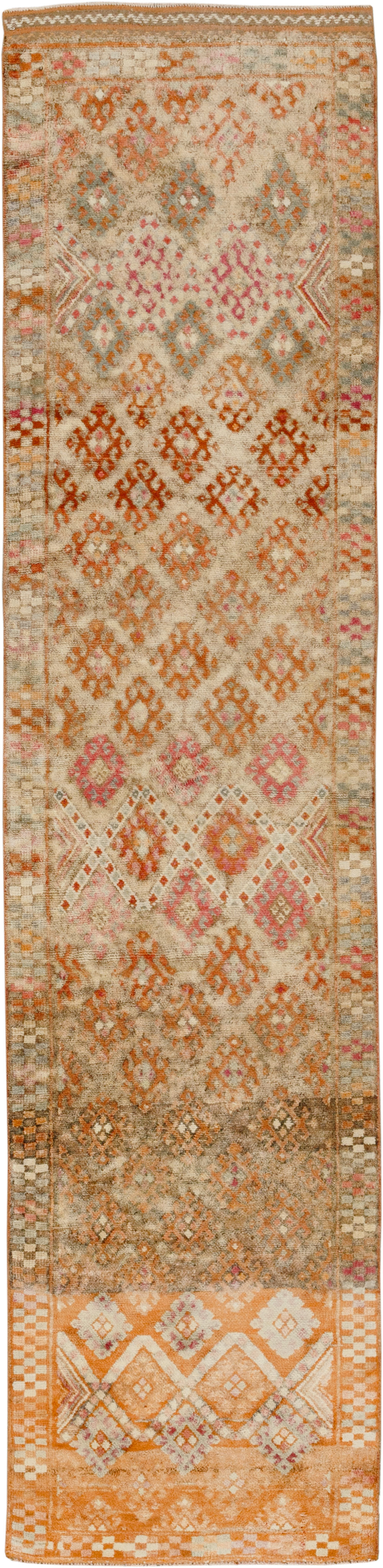 Vintage Turkish Anatolian Runner, No.33585 - Staging