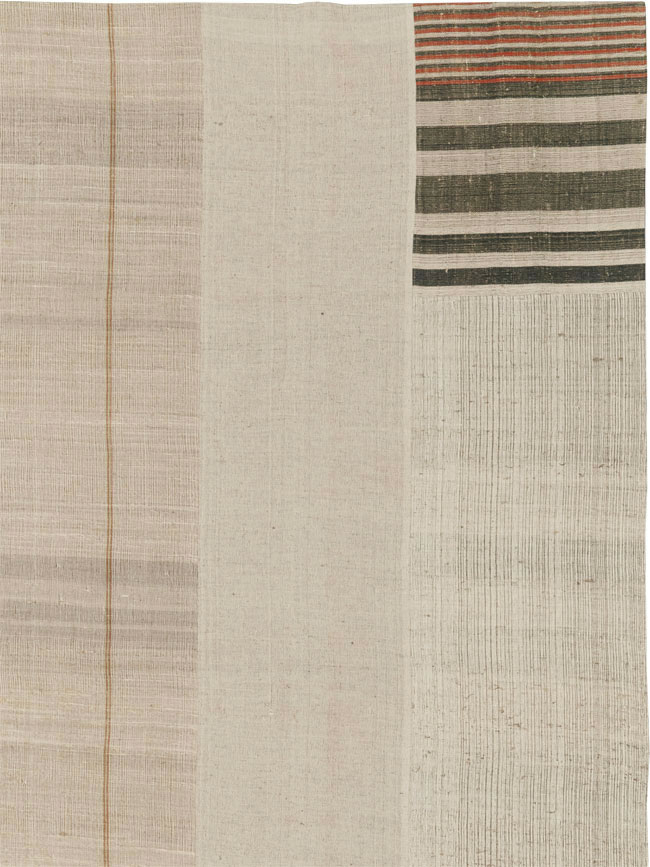 Vintage Turkish Flatweave Kilim Large Carpet, No.33598 - Staging