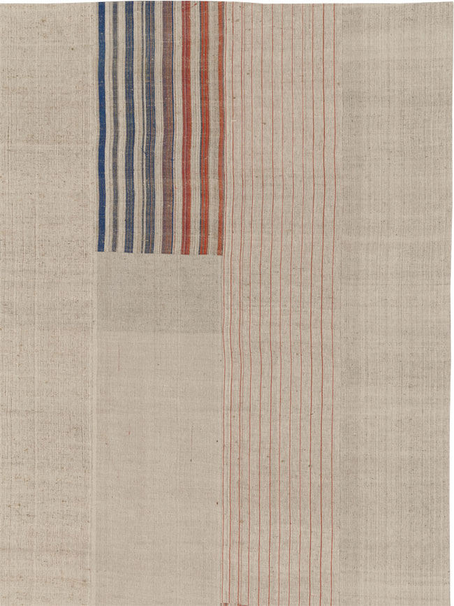 Vintage Turkish Flatweave Kilim Large Carpet, No.33600 - Staging