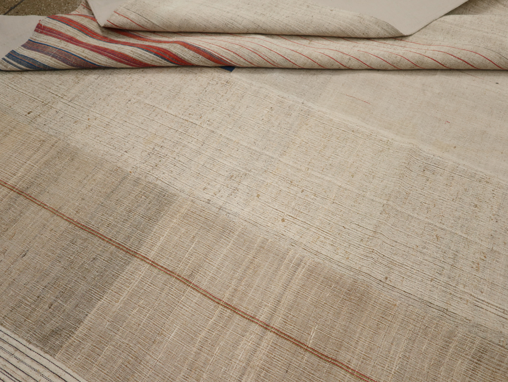 Vintage Turkish Flatweave Kilim Large Carpet, No.33600 - Staging