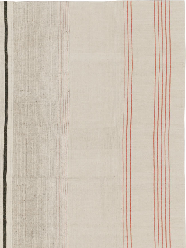 Vintage Turkish Flatweave Kilim Room Size Carpet, No.33604 - Staging