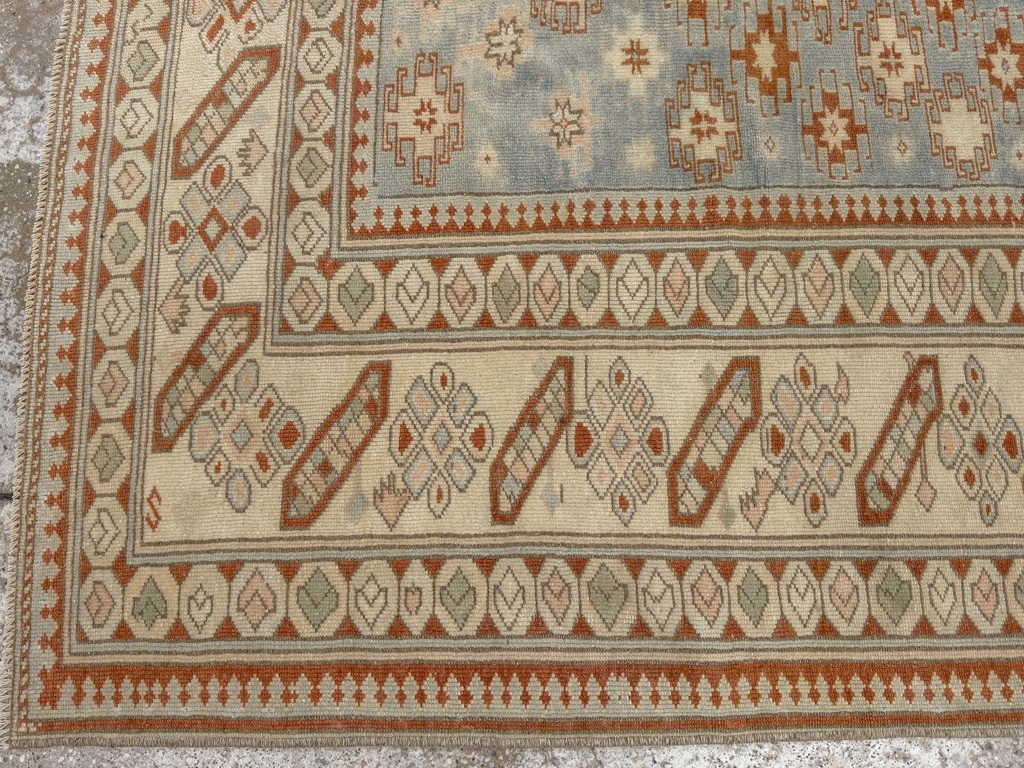 Vintage Caucasian Square Accent Rug, No.33628 - Staging