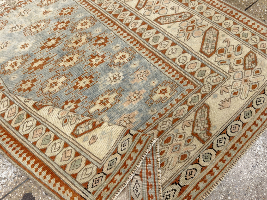 Vintage Caucasian Square Accent Rug, No.33628 - Staging