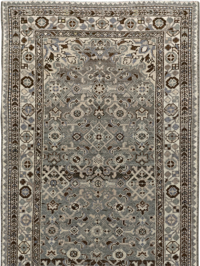 Antique Persian Malayer Long Runner, No.33631 - Staging