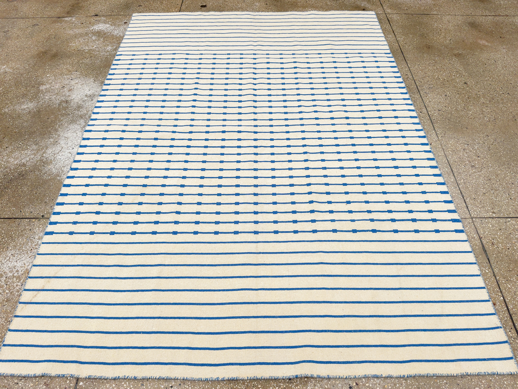Vintage Turkish Flatweave Kilim Accent Rug, No.33638 - Staging