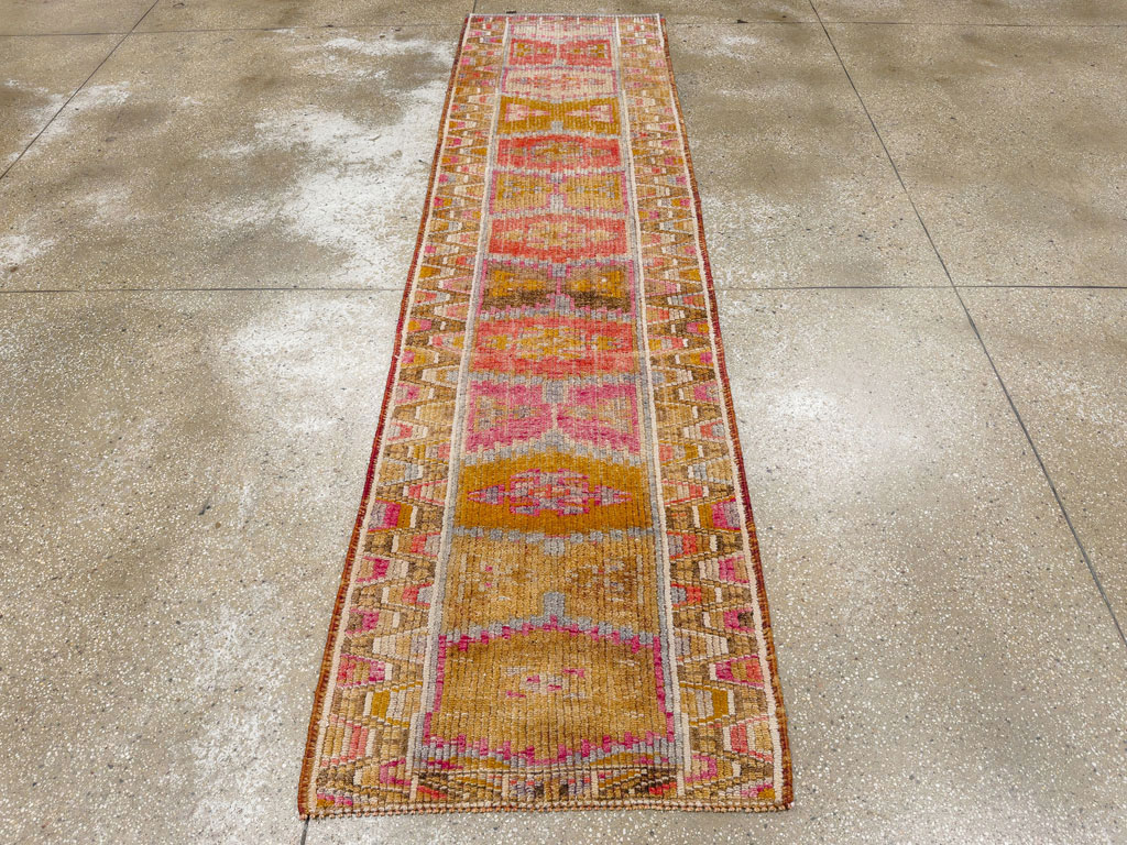 Vintage Turkish Anatolian Runner, No.33640 - Staging