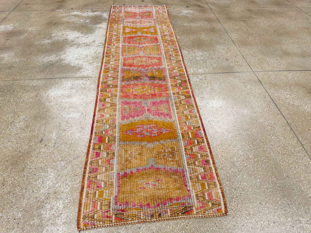 Vintage Turkish Anatolian Runner, No.33640 - Staging