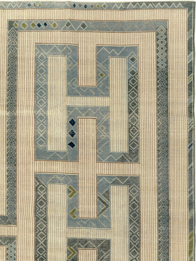 African Tuareg Inspired Turkish Modern Large Room Size Carpet, No.33646 - Staging