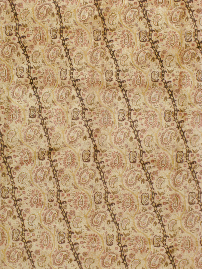 Antique Persian Tabriz Square Carpet, No.8048 - Staging